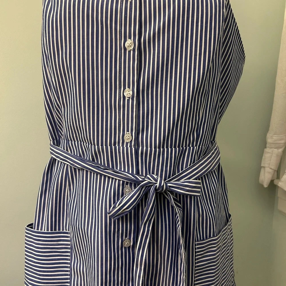 Urban Outfitters Blue and White Spaghetti Strap Dress - Picture 2 of 7